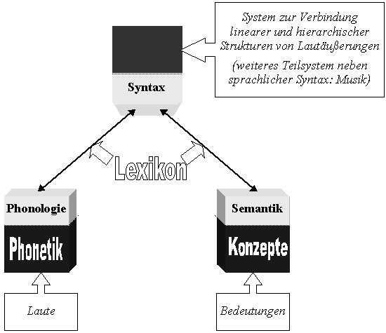 Grafik Architektur des Sprachsystems